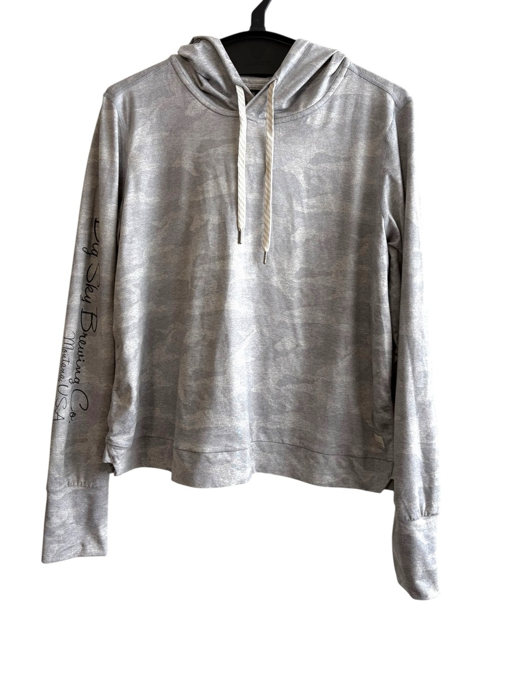 Vuori Women’s‎ Large Gray Camo Halo Essential Hoodie Pullover Active Loungewear
